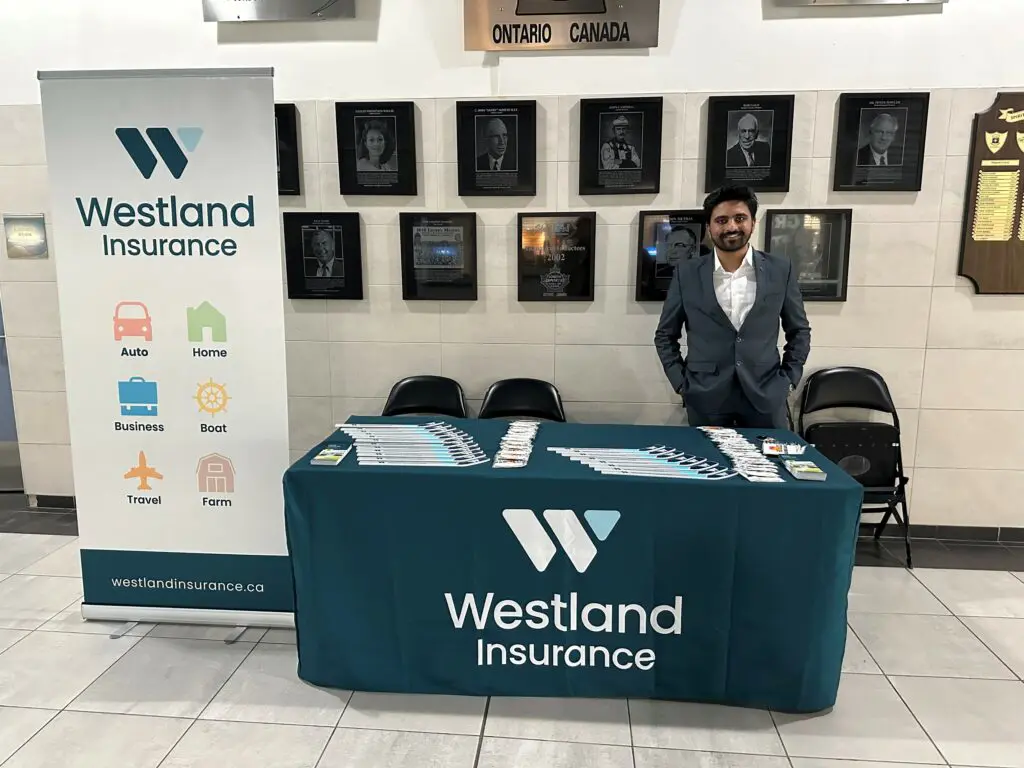 Westland team members at the OHL game.